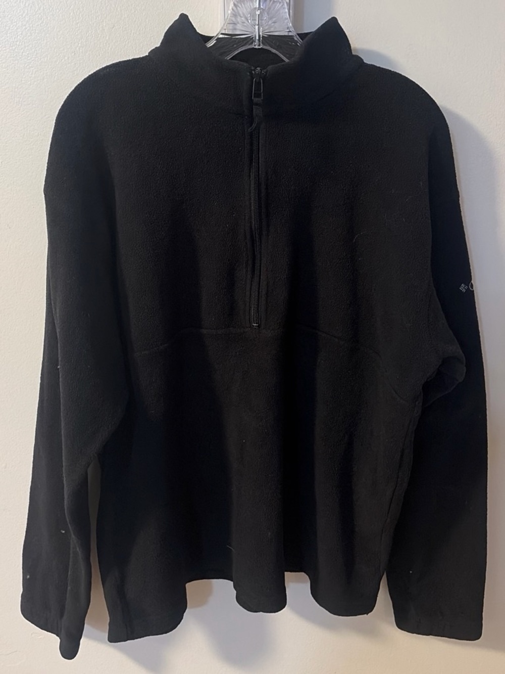 Columbia Men's Black Half-Zip Fleece Sweater